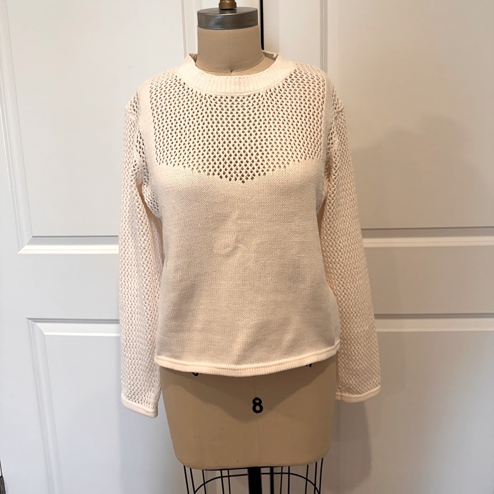 NWT - Zara soft knit / open weave sweater. Size L